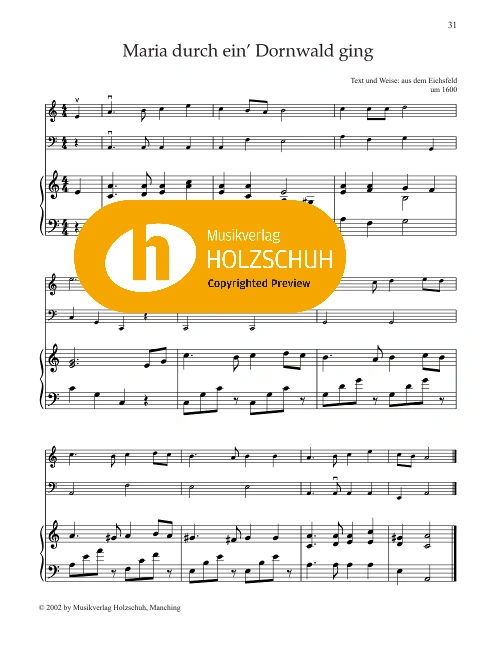 Maria durch ein Dornwald ging